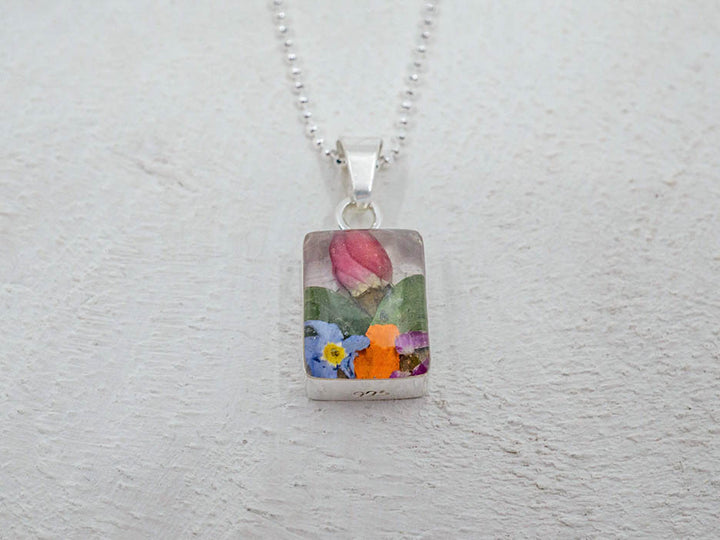 Primavera Necklace, Small Rectangle