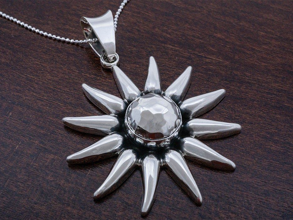 Hammered Sunburst Pendant
