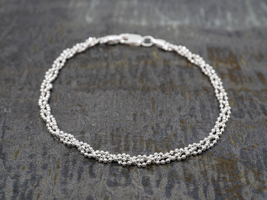 Dainty Braided Bolitas Bracelet
