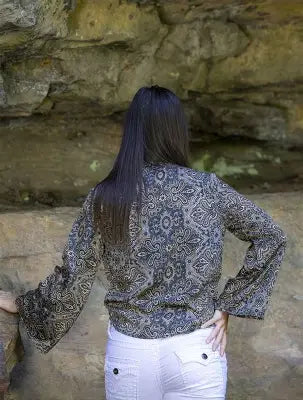 C1170 Astrid Wrap Top