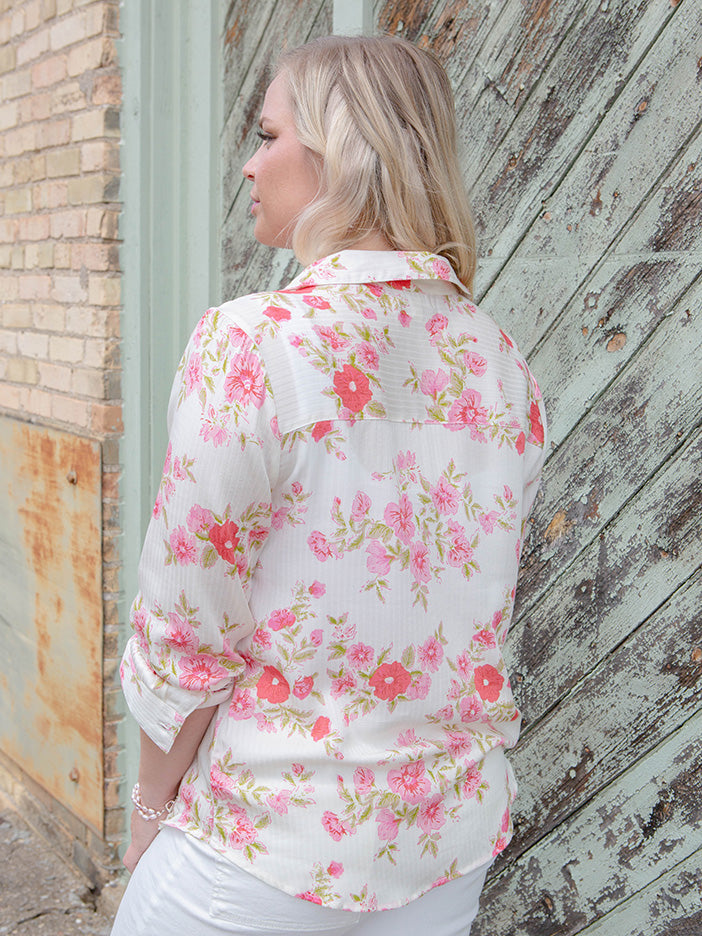 Lydia Blouse, Vintage Pink