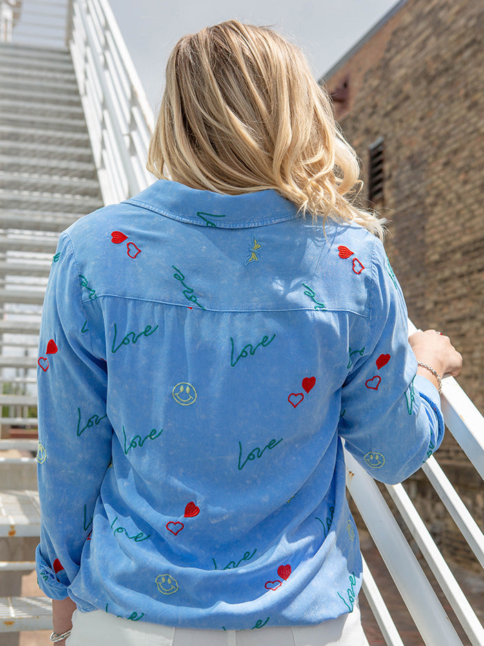 Myra Blouse, Blue