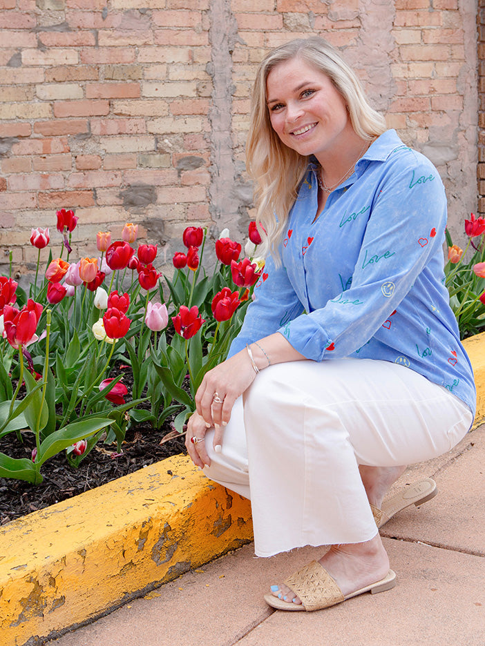 Myra Blouse, Blue