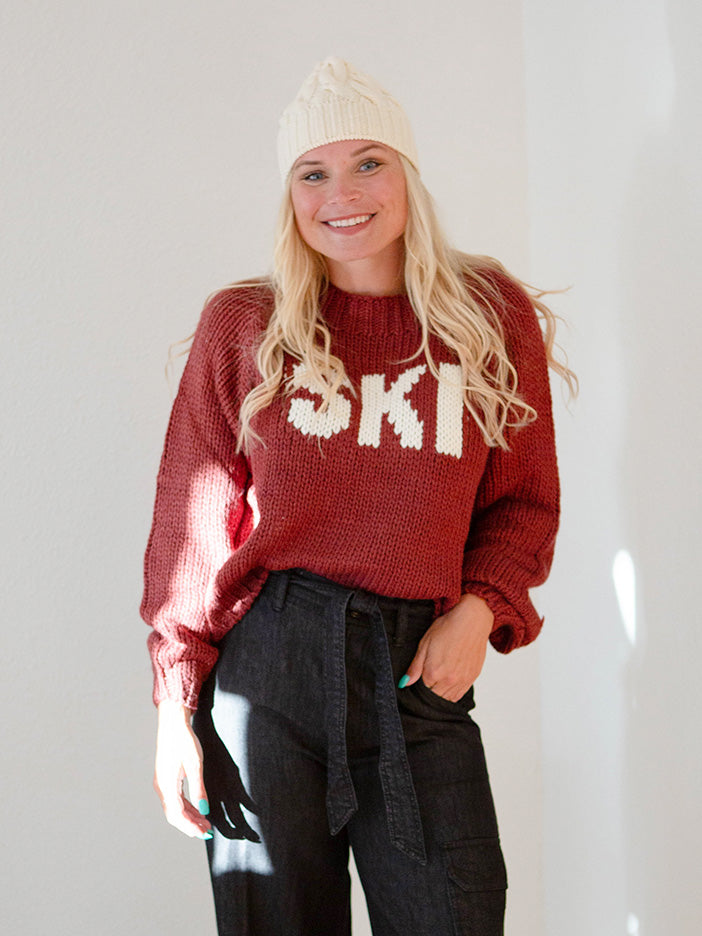 SKI Sweater, Plum