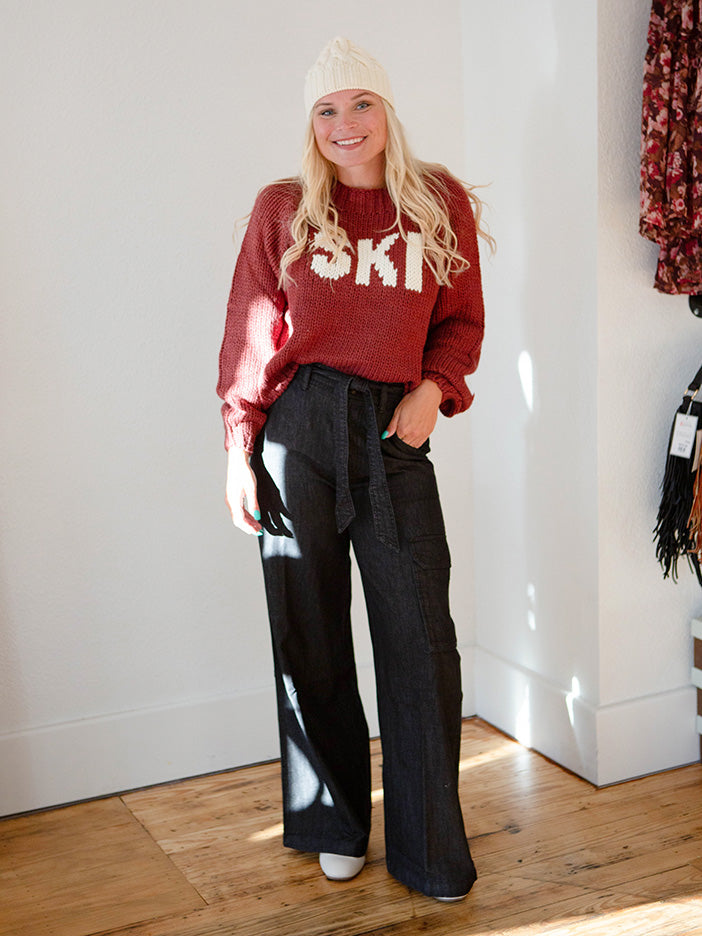 SKI Sweater, Plum