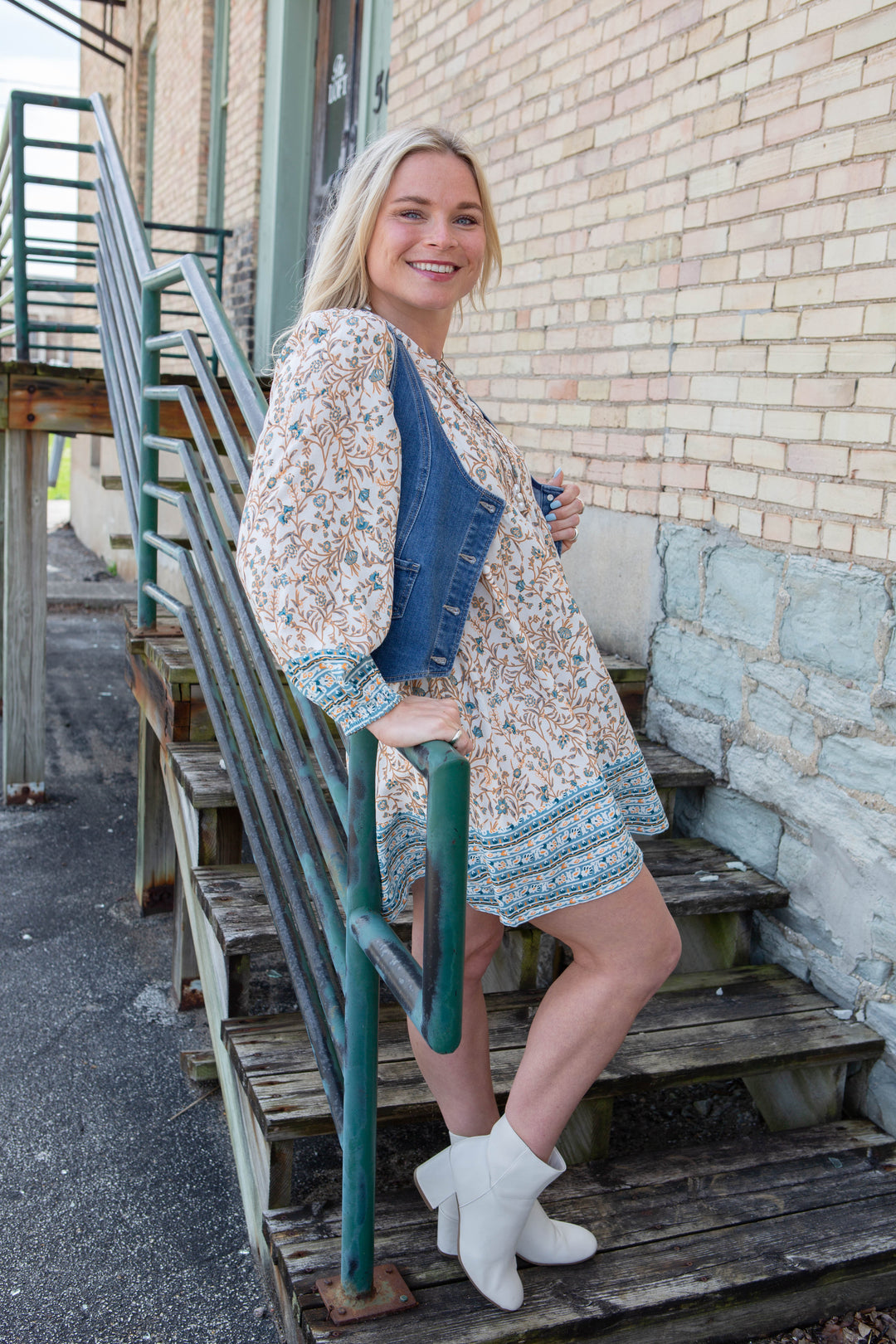 Floral Print Boho Dress