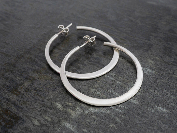 Round Flared Hoops