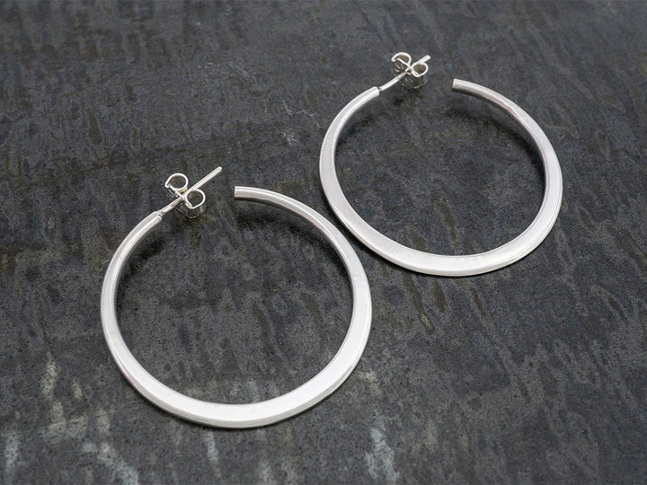 Round Flared Hoops