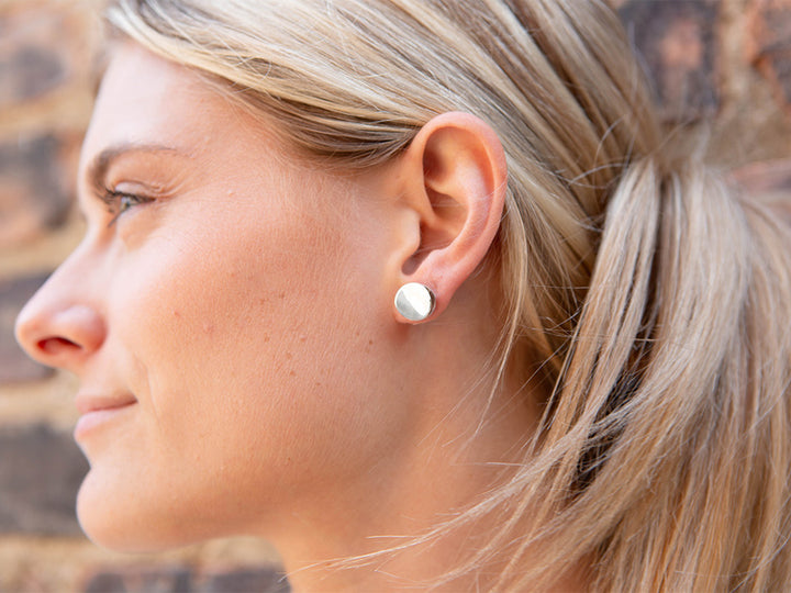 Thumbprint Earring Studs