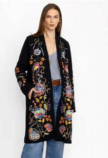 Johnny Was Taria Applique Cardigan
