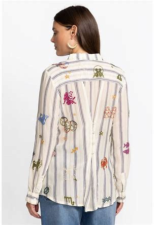 Johnny Was Ariana Button Back Shirt
