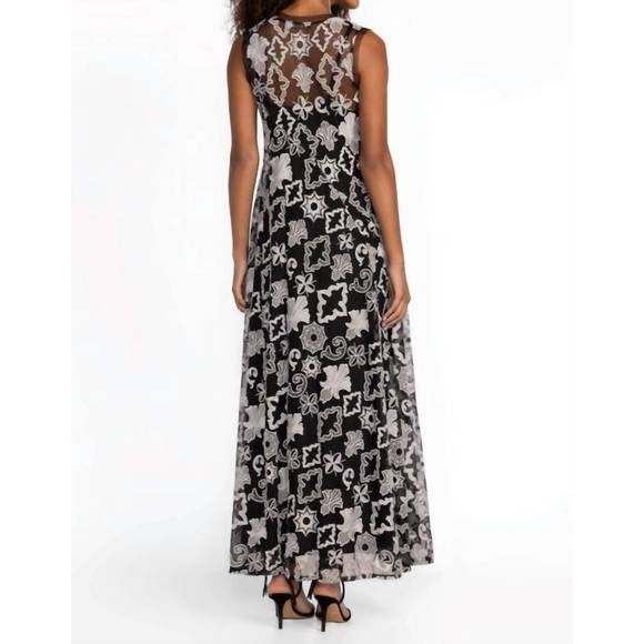 Johnny Was Mazzy Bias Dress, Black