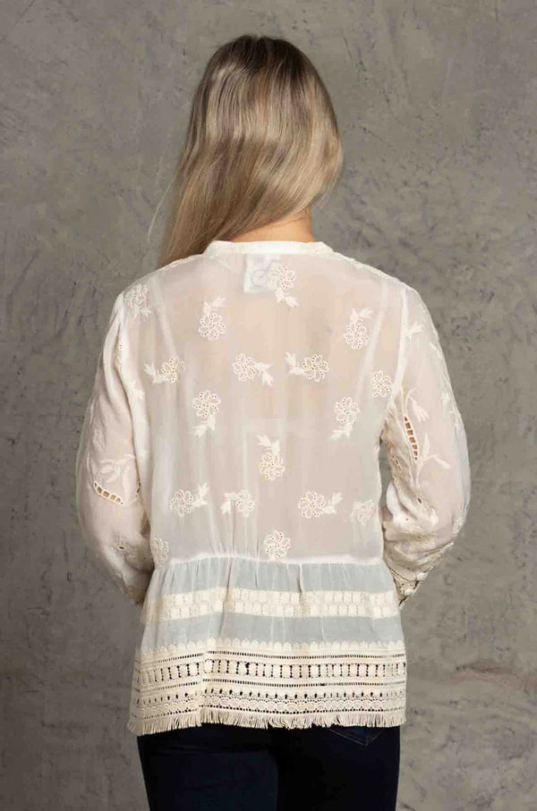 Johnny Was Molly Isabel Blouse, Natural