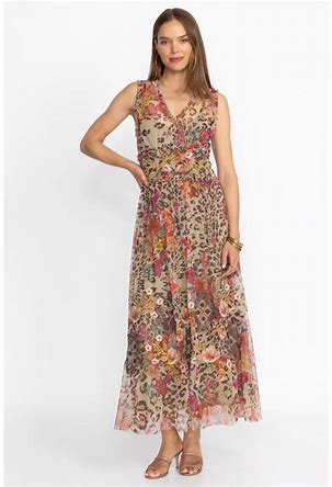 Johnny Was Mazzy Boxy Shirred Dress – Corazon Sterling