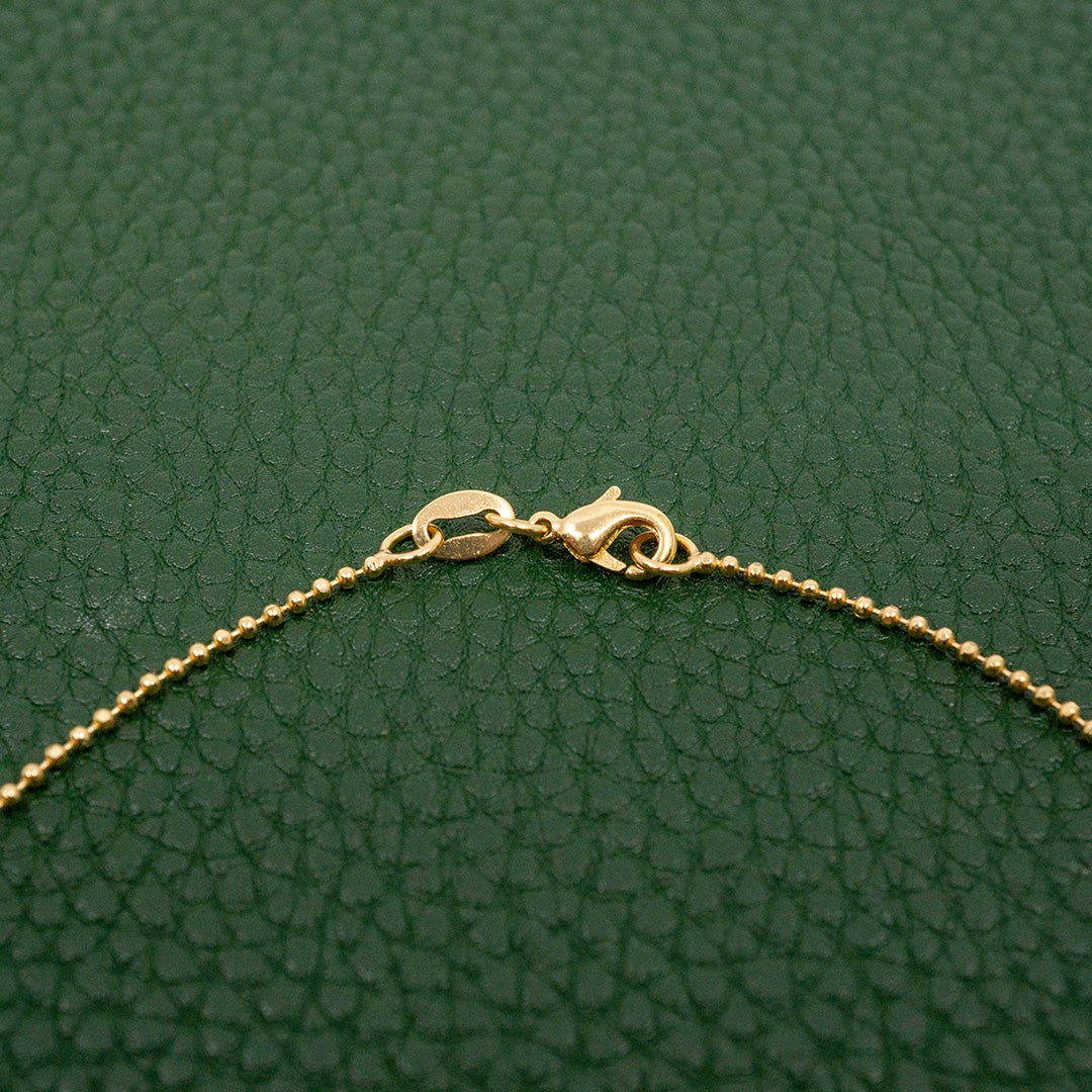 Green Barrel Charm Necklace