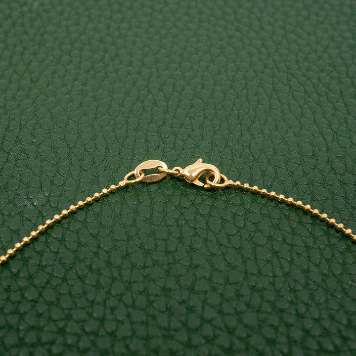 Green Barrel Charm Necklace