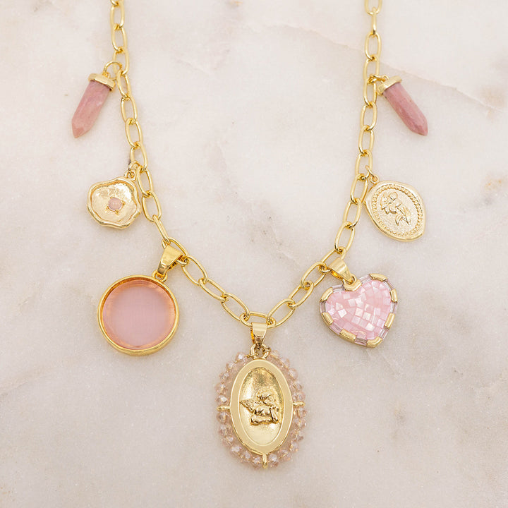 Pretty in Pink Charm Necklace