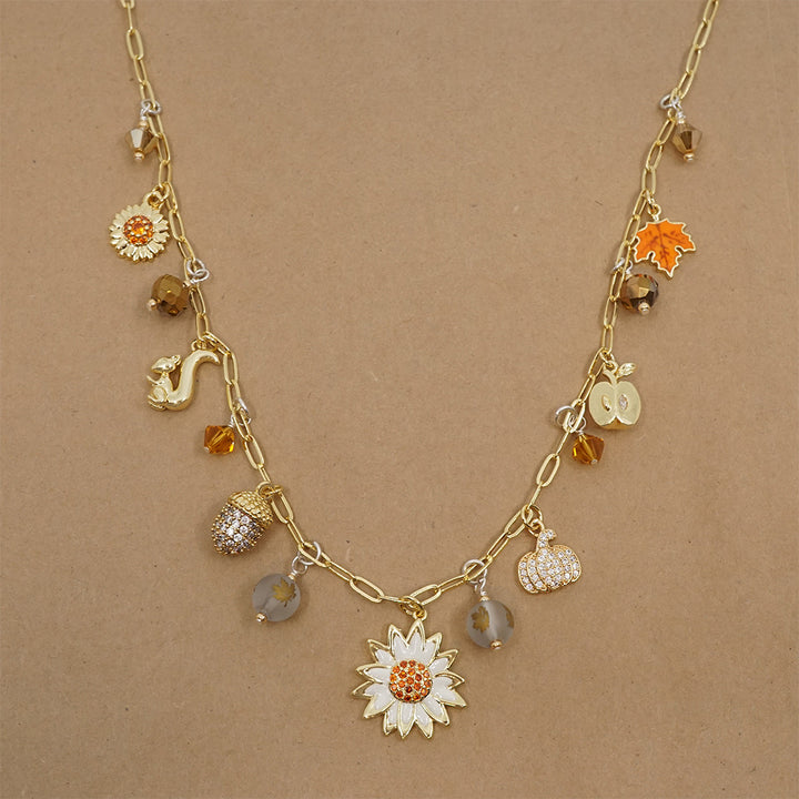 Autumn Vibes Charm Necklace