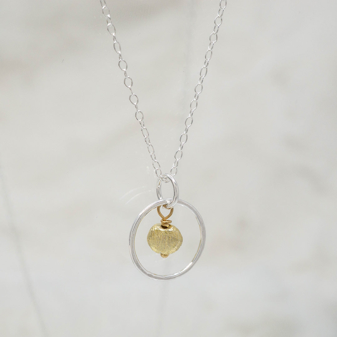 Hanging Gold Drop Necklace