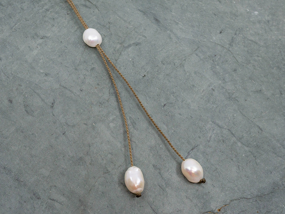 Adjustable Pearl Lariat