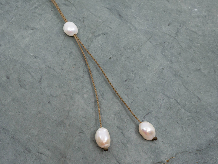 Adjustable Pearl Lariat