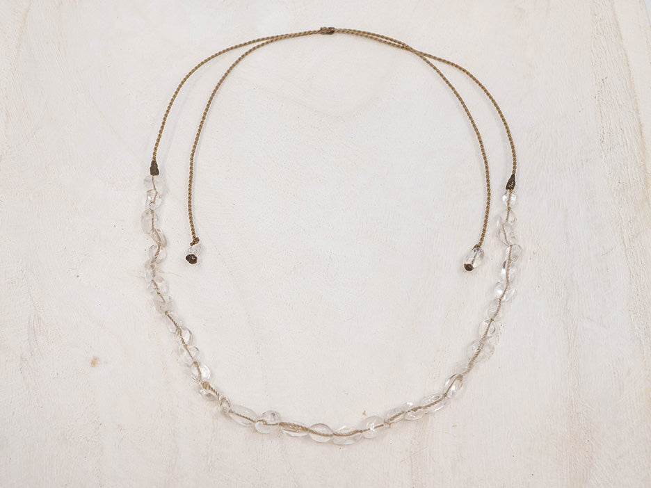 Adjustable Rock Quartz Necklace