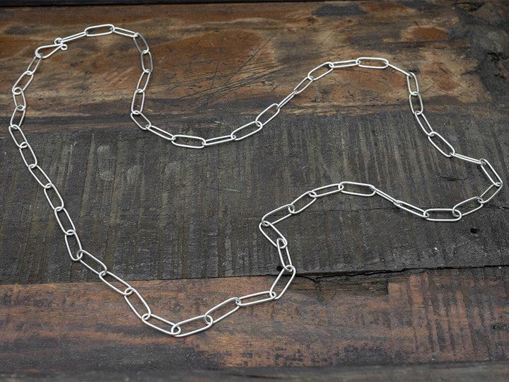 Long Paperclip Necklace