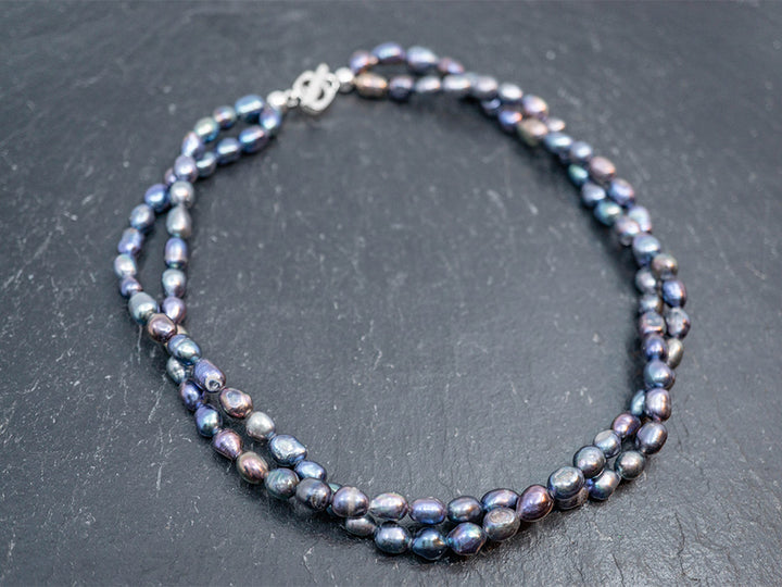 Double Strand Mystic Pearl Necklace