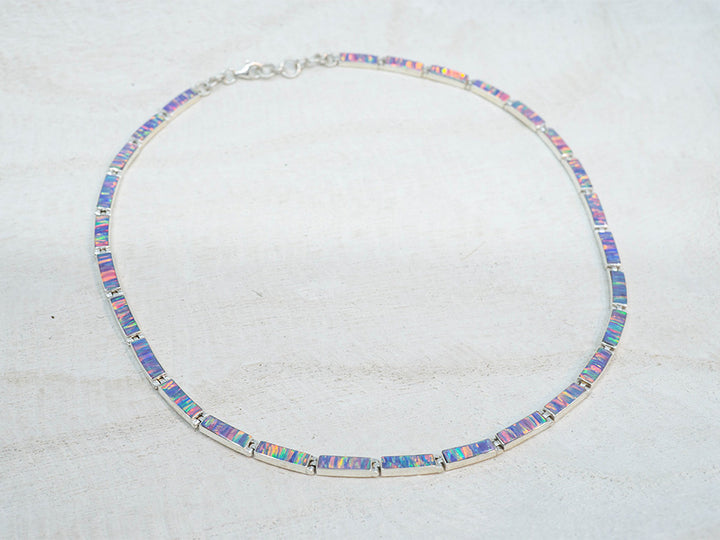 Lilac Opal Links Necklace