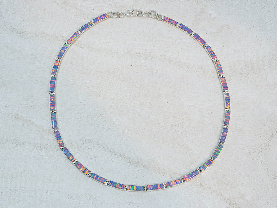 Lilac Opal Links Necklace