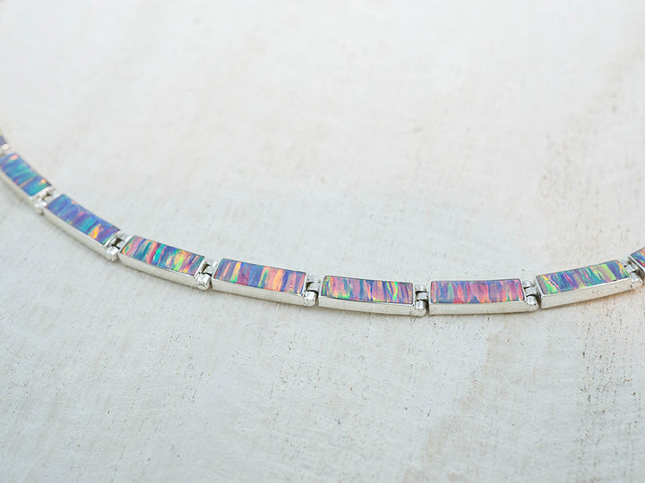 Lilac Opal Links Necklace