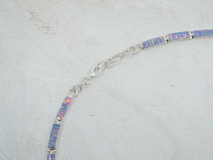 Lilac Opal Fantail Necklace