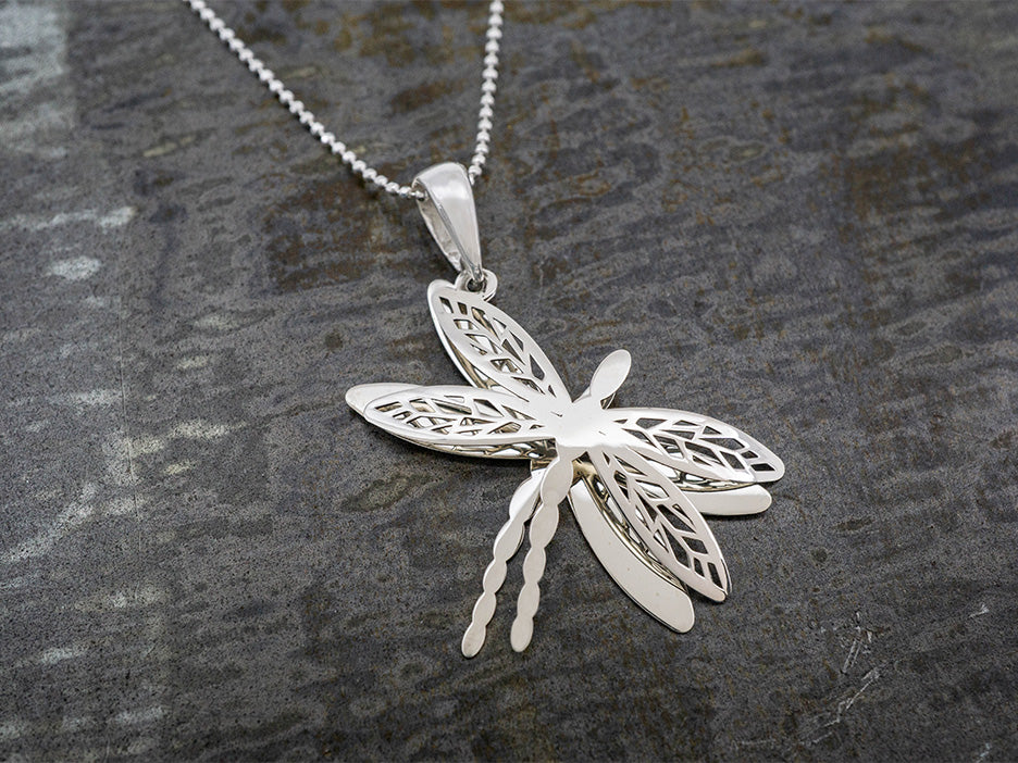 Two-Piece Dragonfly Pendant