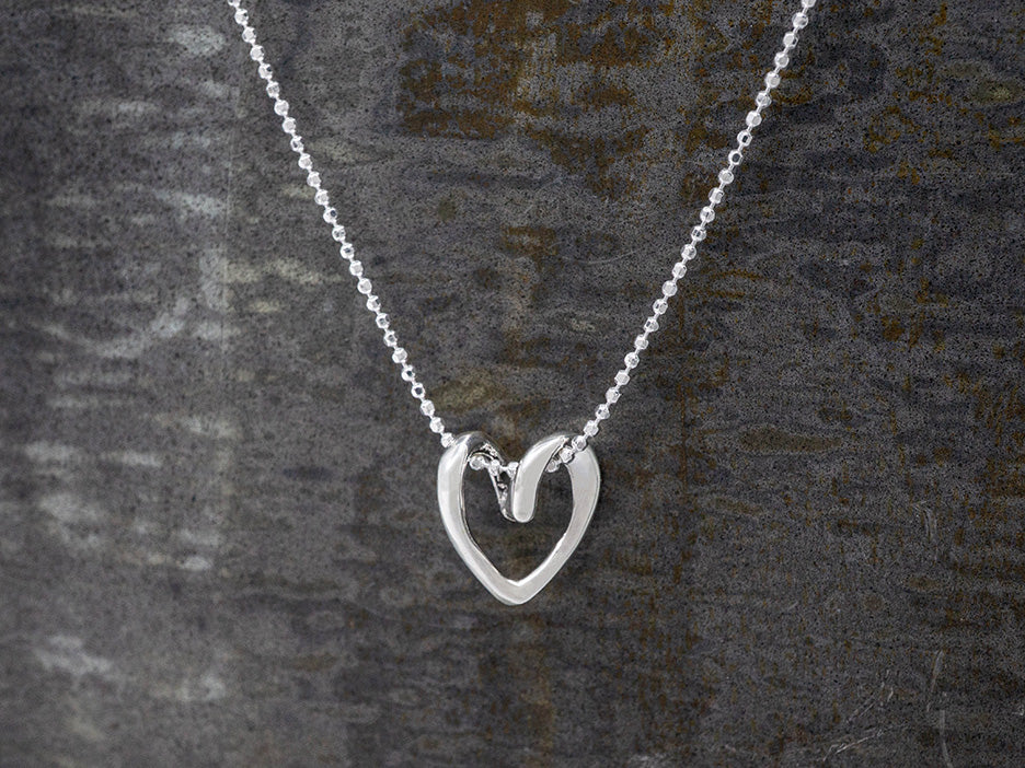 Curlicue Heart Pendant