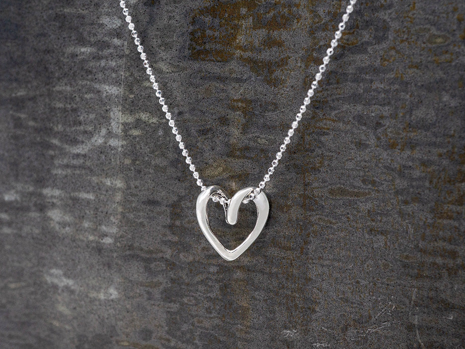 Curlicue Heart Pendant