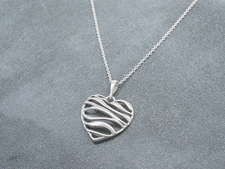 Ribbon Heart Pendant