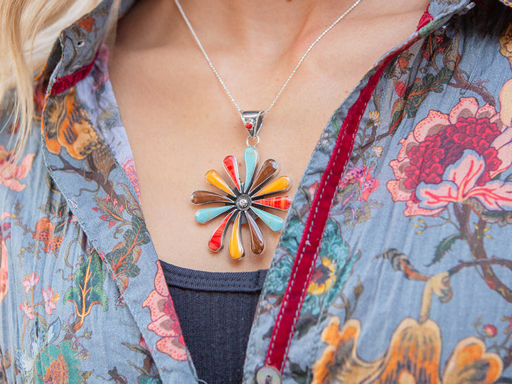 Tejano Daisy Pendant