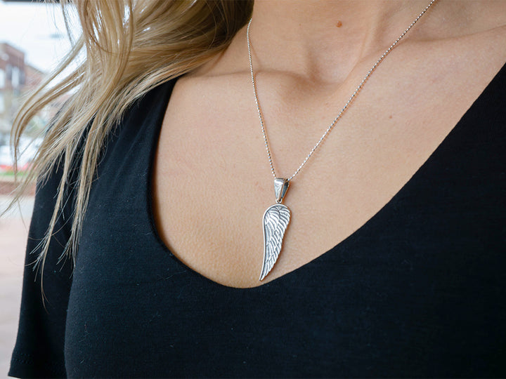 Single Angel Wing Pendant