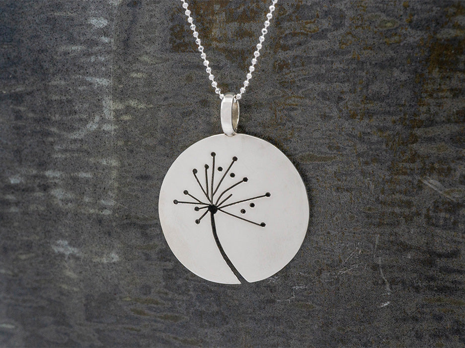 Dandelion Puff Pendant