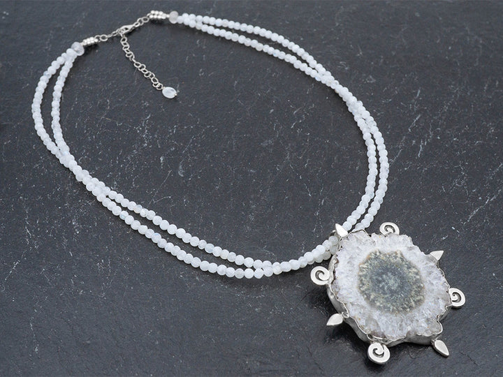 Stalactite and Moonstone Necklace