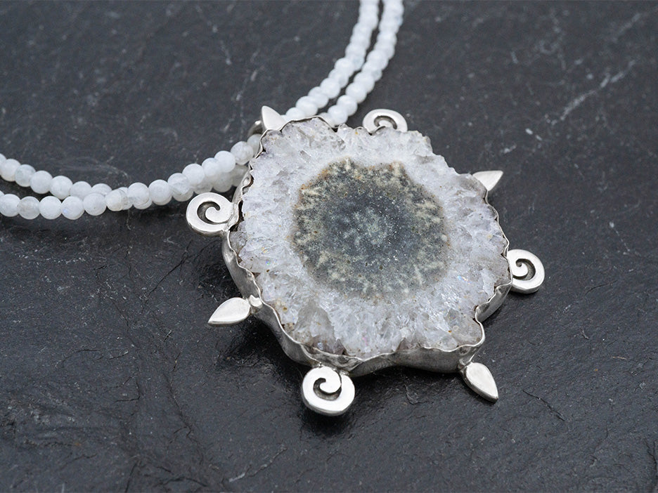Stalactite and Moonstone Necklace