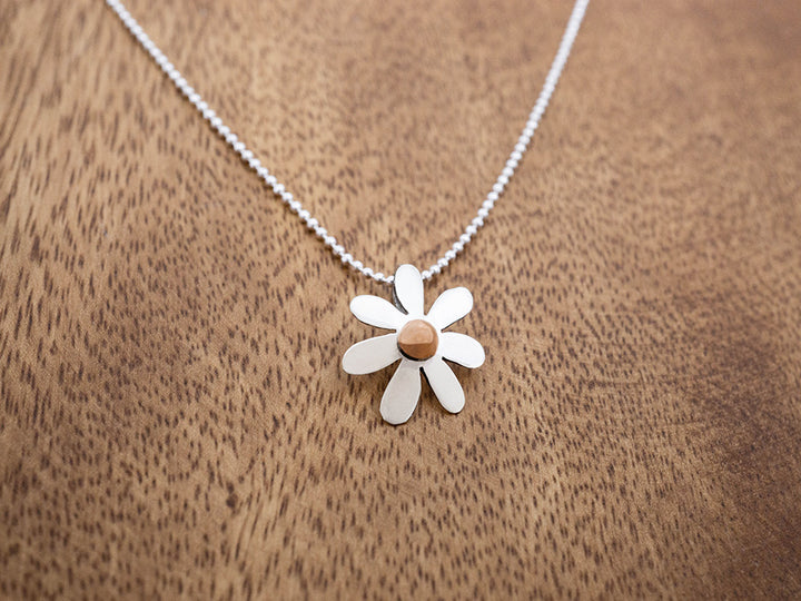 Mini Daisy Pendant w/ Copper Center
