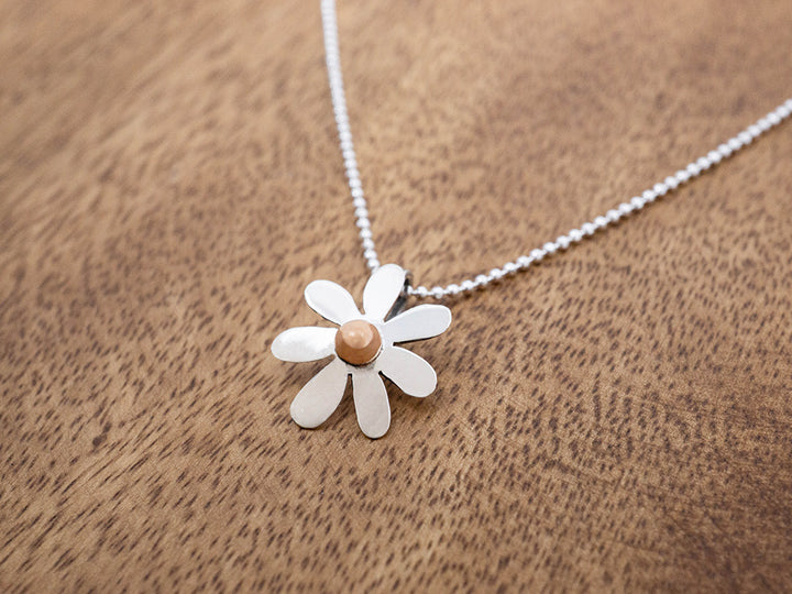 Mini Daisy Pendant w/ Copper Center