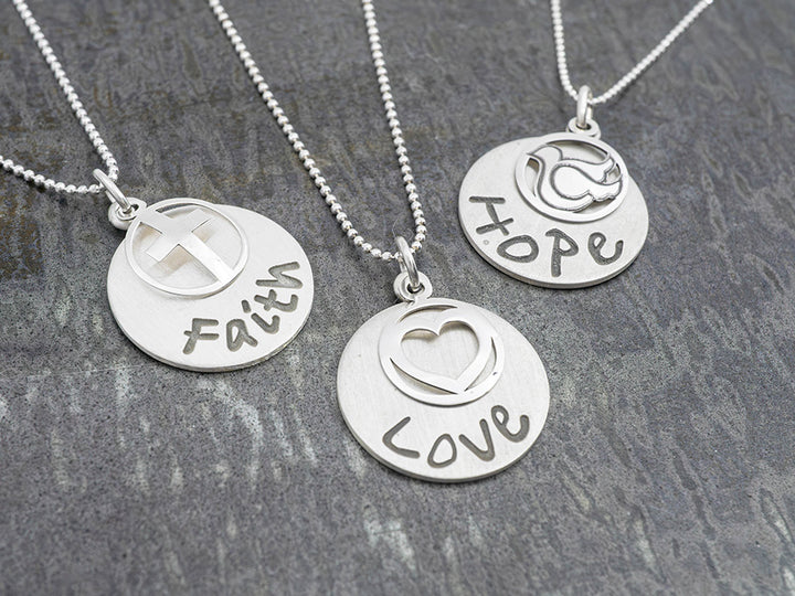 Sterling Silver Hope Pendant