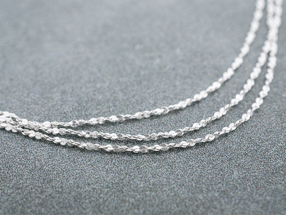 Faceted Silver Rope Chain – Corazon Sterling Silver from Taxco