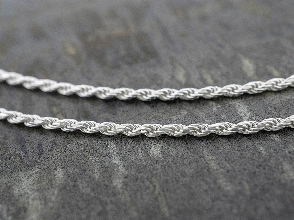 Adjustable Silver Rope Chain