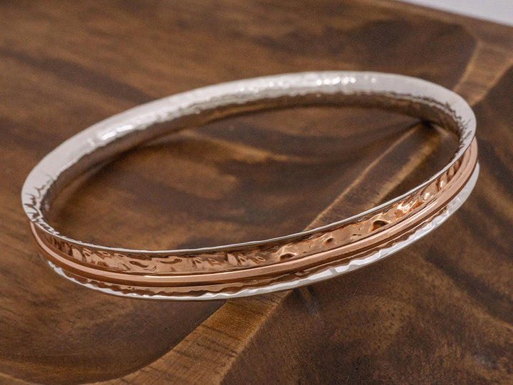 Reflected Copper Bangle