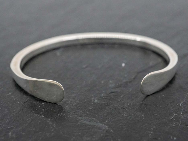 Sterling Silver Cuff w/ Flanged Ends