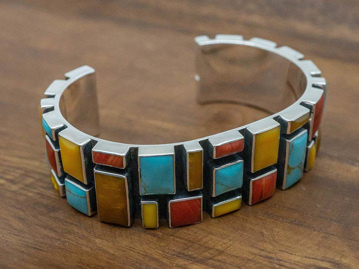 Wide Tejano Mosaic Cuff