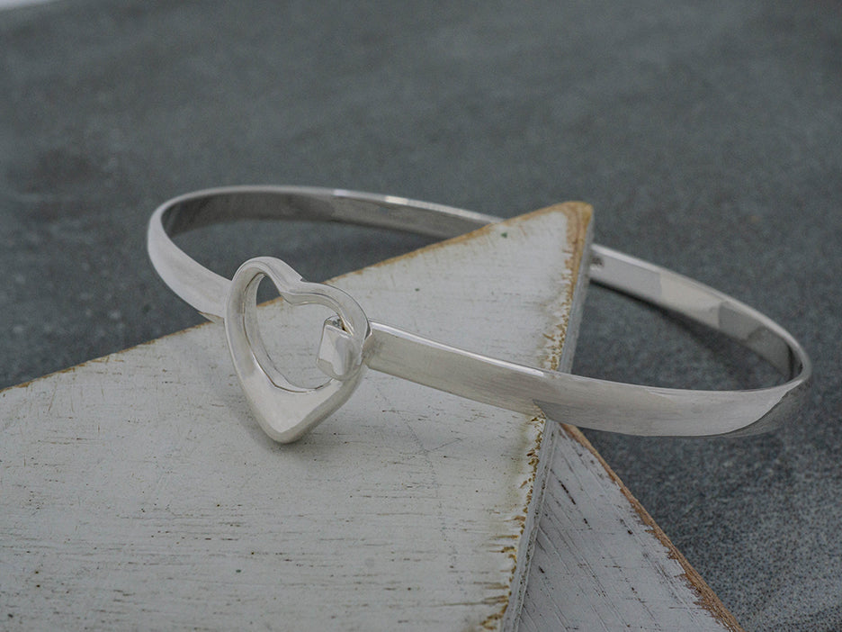 Designer Inspired Heart Hinged Bracelet